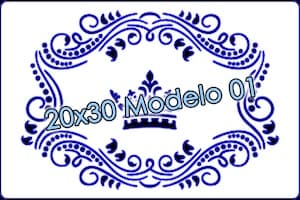 - Stencil 20x30cm Modelo 001 -